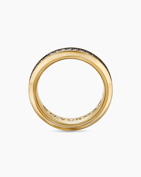 Bague Streamline en or jaune 18 carats, 6 mm