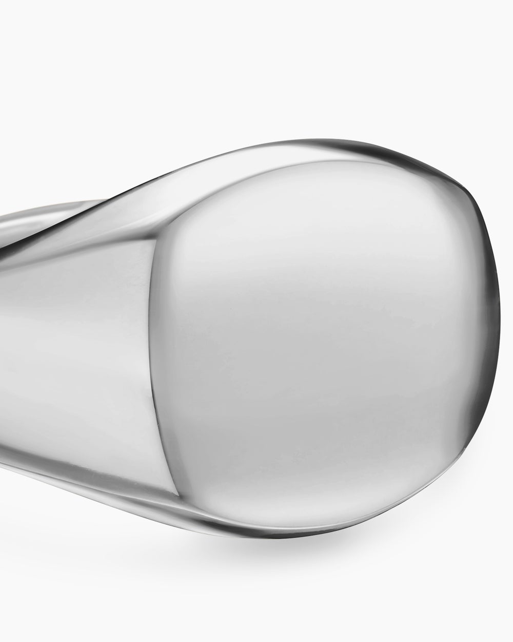 Mens Streamline Pinky Ring in Sterling Silver, 14mm