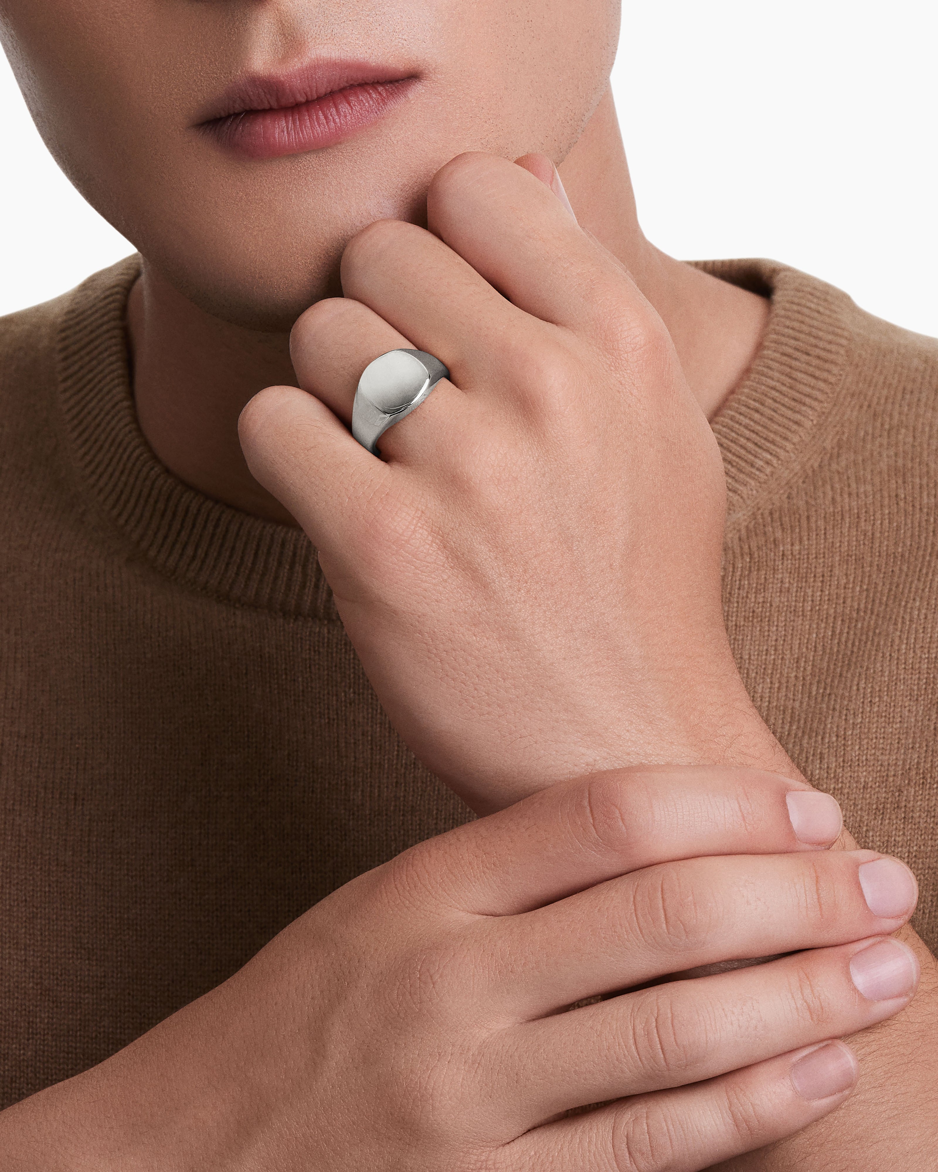 Unique 1 Carat Mens Diamond Pinky Finger Ring