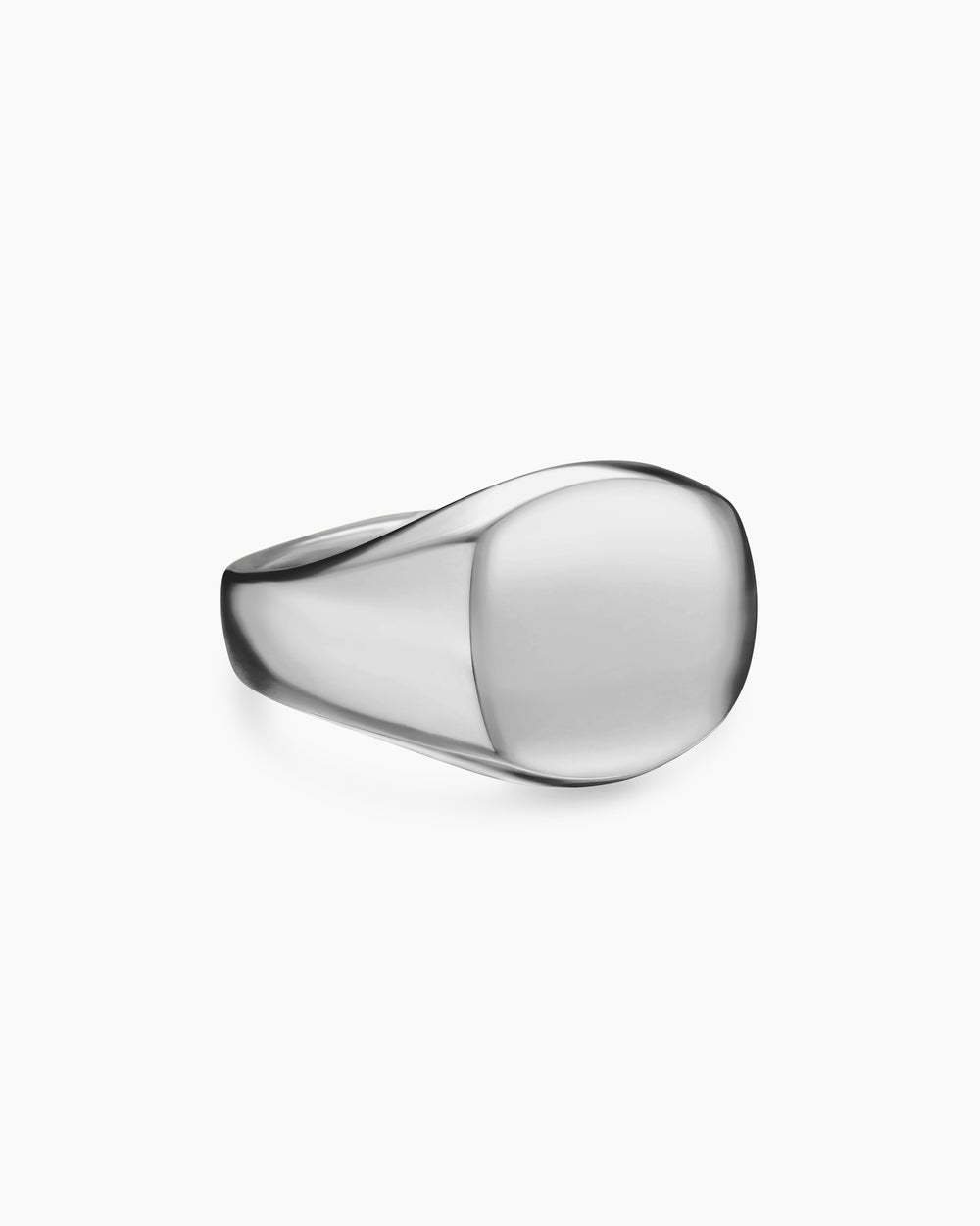 Mens Streamline Pinky Ring in Sterling Silver, 14mm