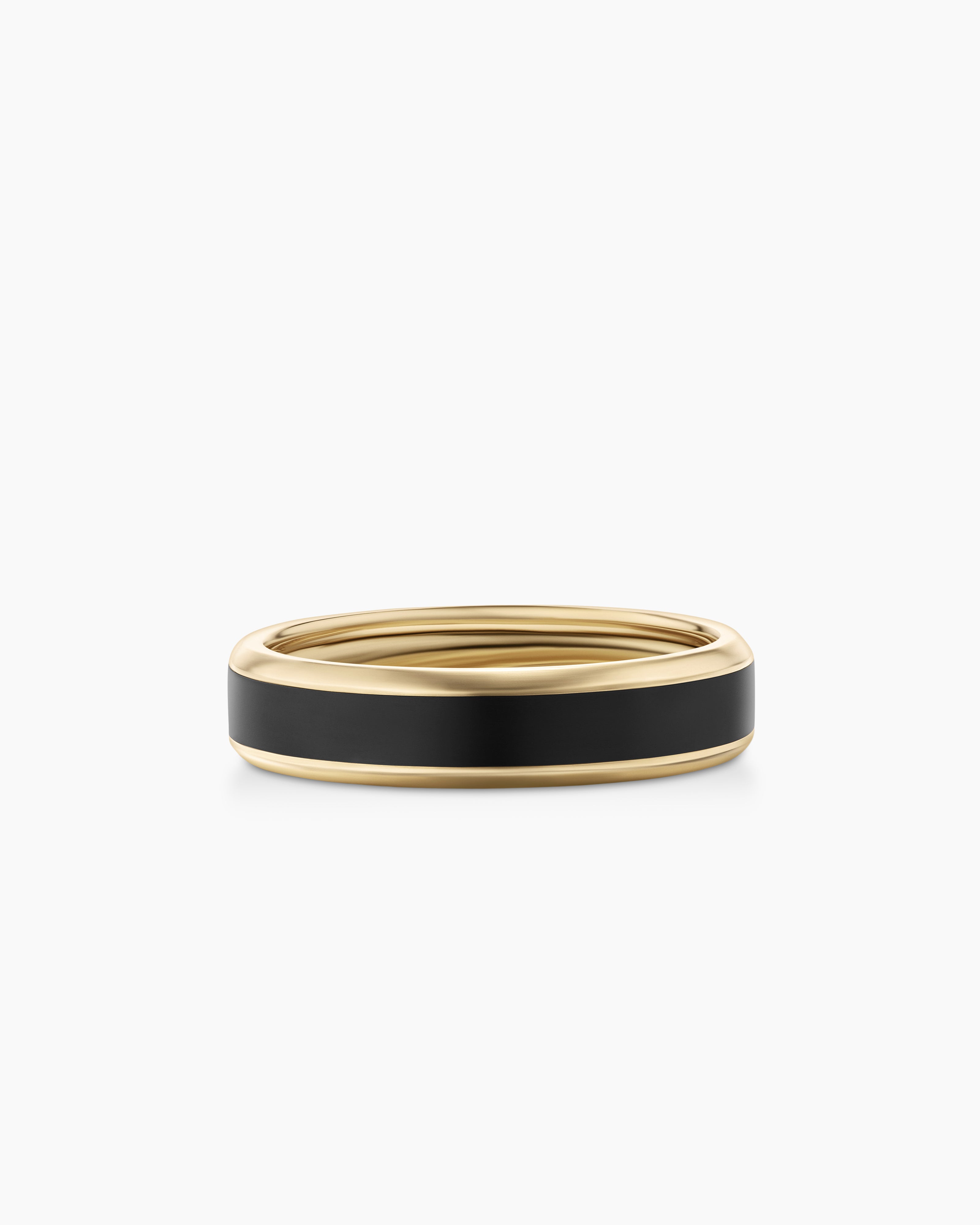 8mm Rose Gold Tungsten Wedding Band - Black Tungsten - Men's Ring - Bl -  Lucky Love Rings