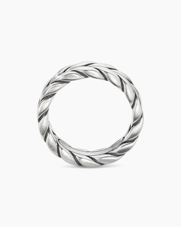 Chevron Band Ring in Sterling Silver, 6mm