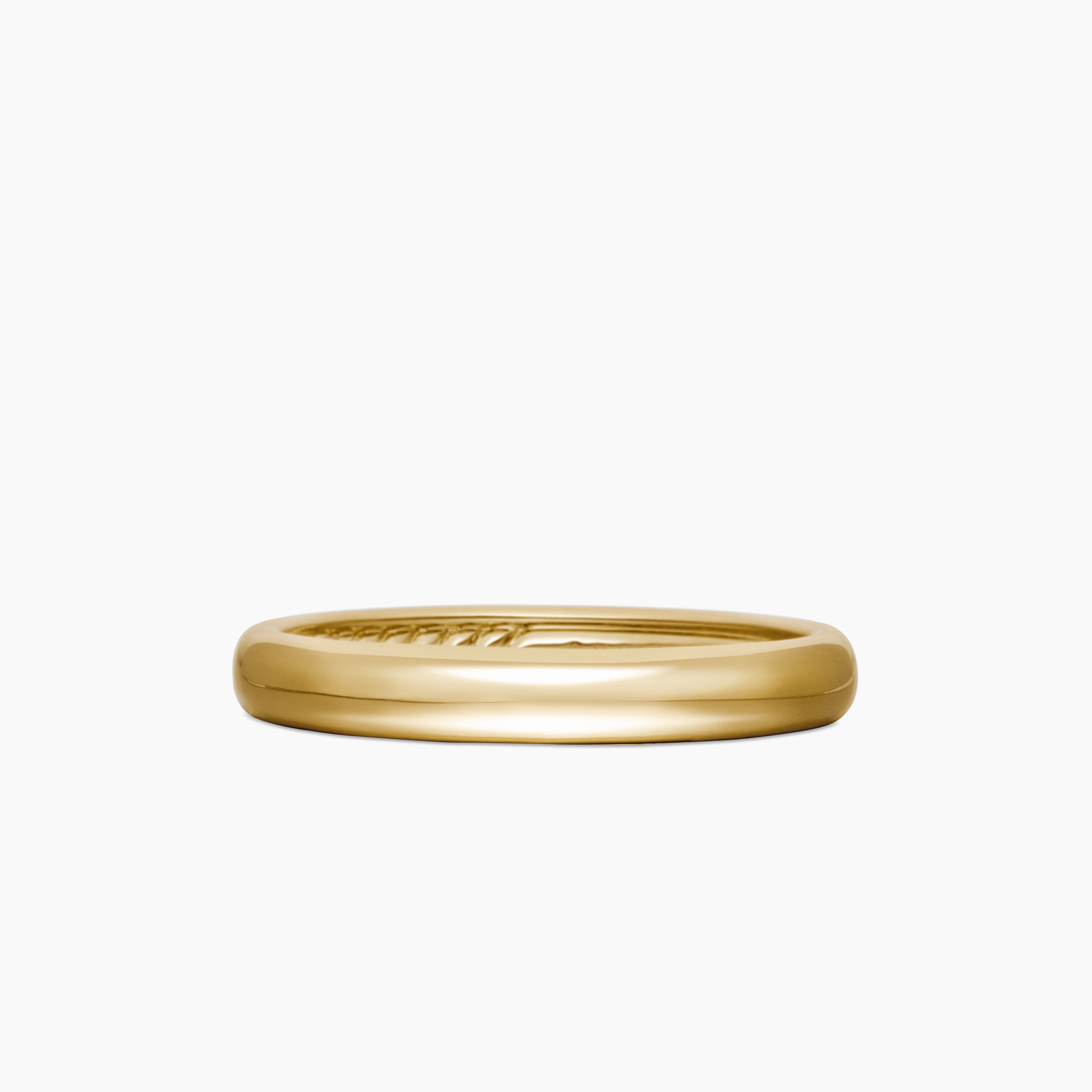 Mens DY Classic Band Ring in 18K Yellow Gold, 3.5mm