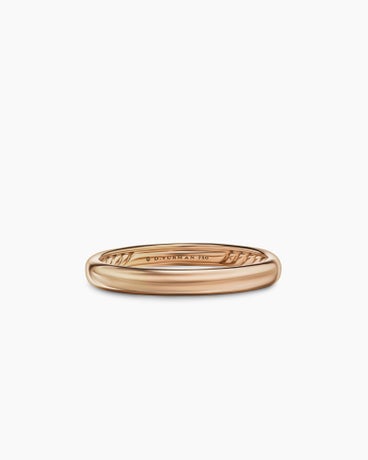 DY Classic Band Ring in 18K Rose Gold, 3.5mm