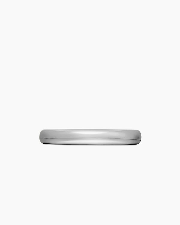 Anneau DY Classic en or blanc 18 carats, 3,5 mm