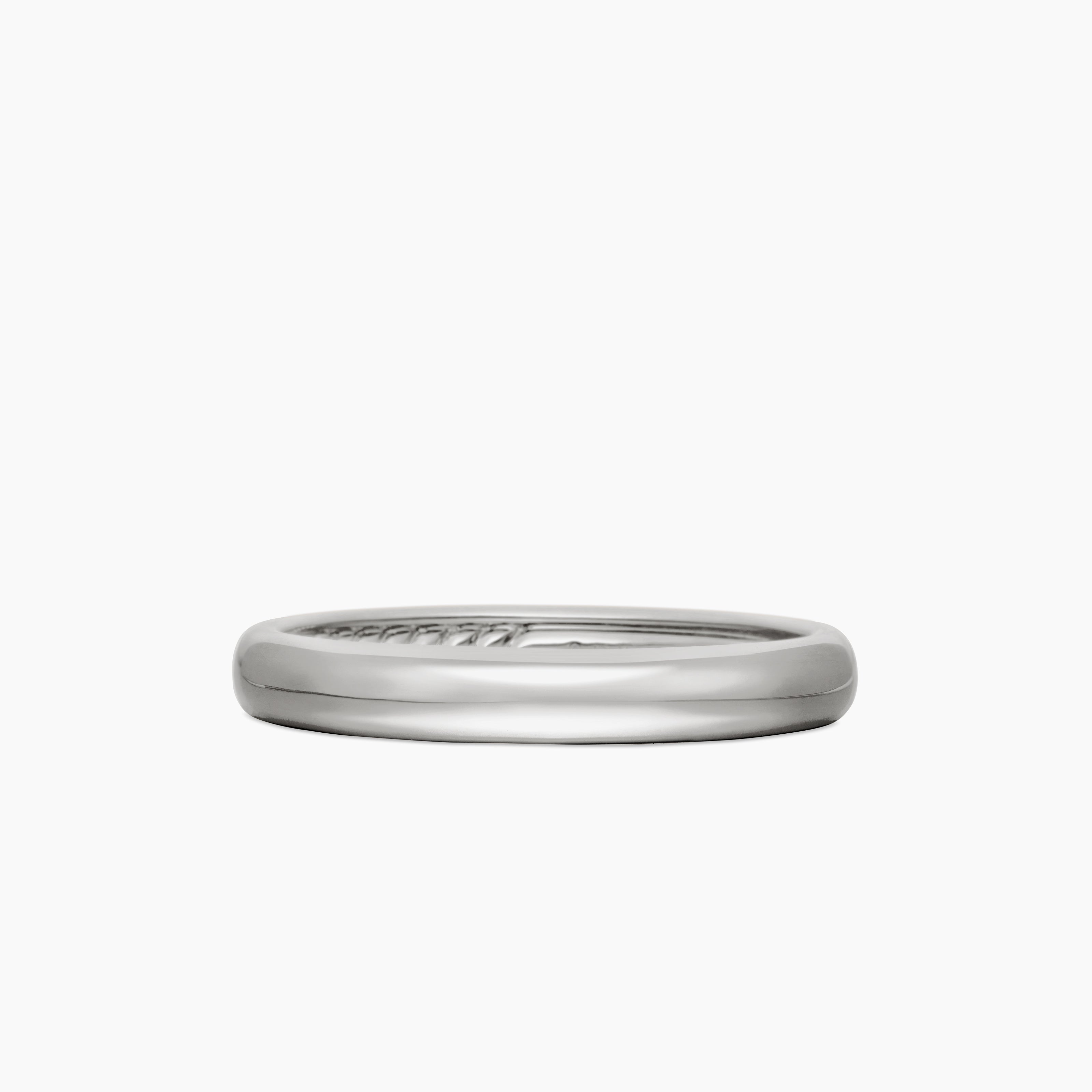 Anneau DY Classic en or blanc 18 carats, 3,5 mm