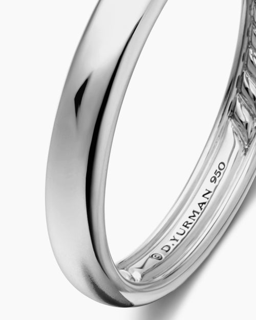 Mens DY Classic Band Ring in Platinum, 3.5mm