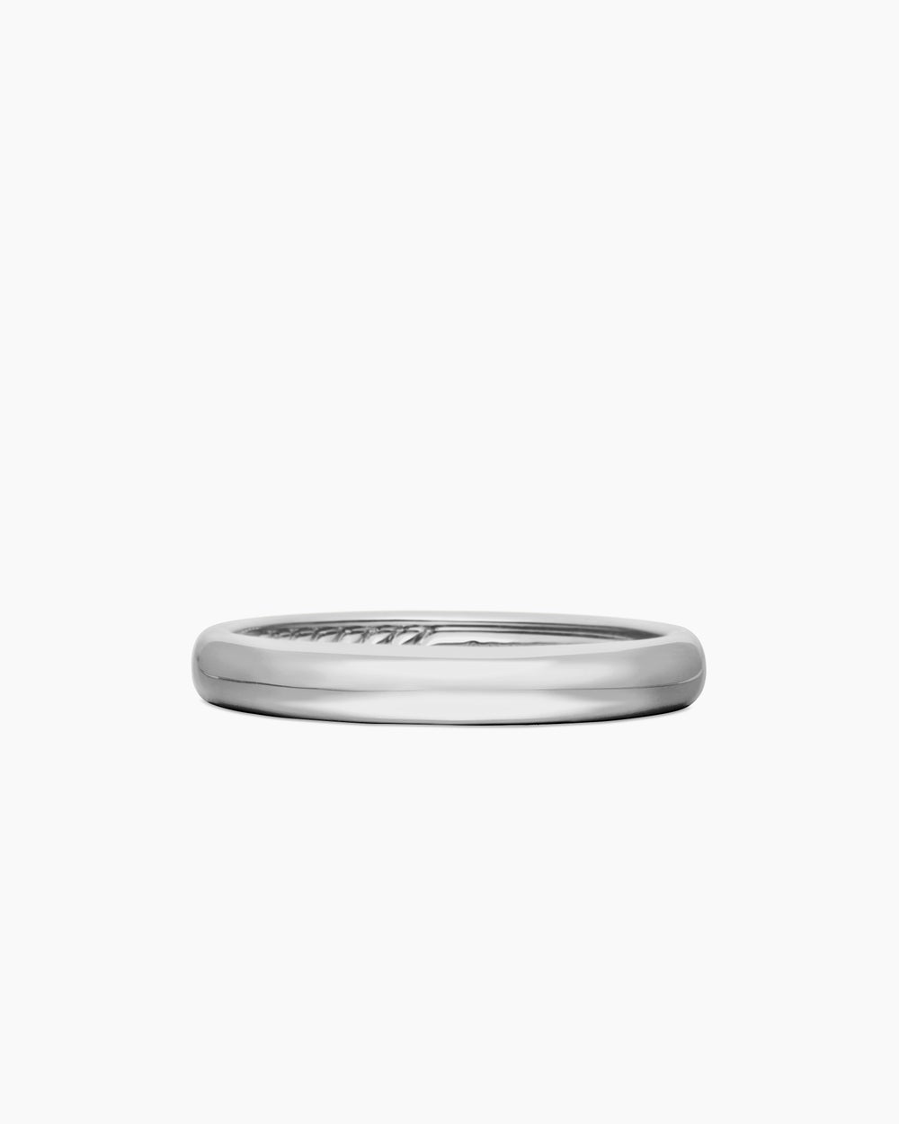 Mens DY Classic Band Ring in Platinum, 3.5mm