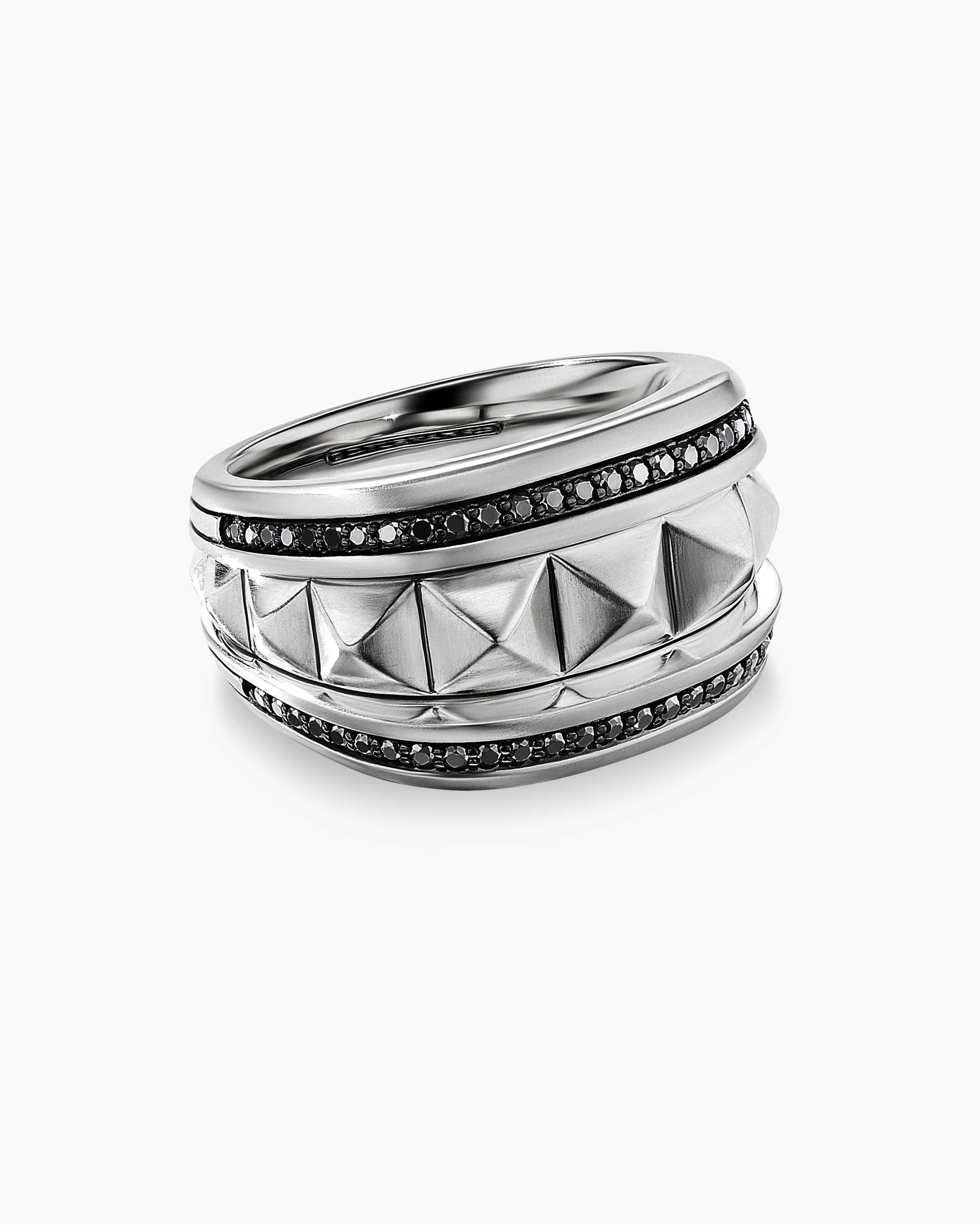David Yurman Men's Waves Band Ring - Sterling Silver - Size 10