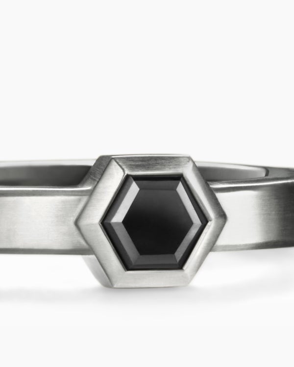 Nesting Band Ring in Platinum with Diamond, 10mm