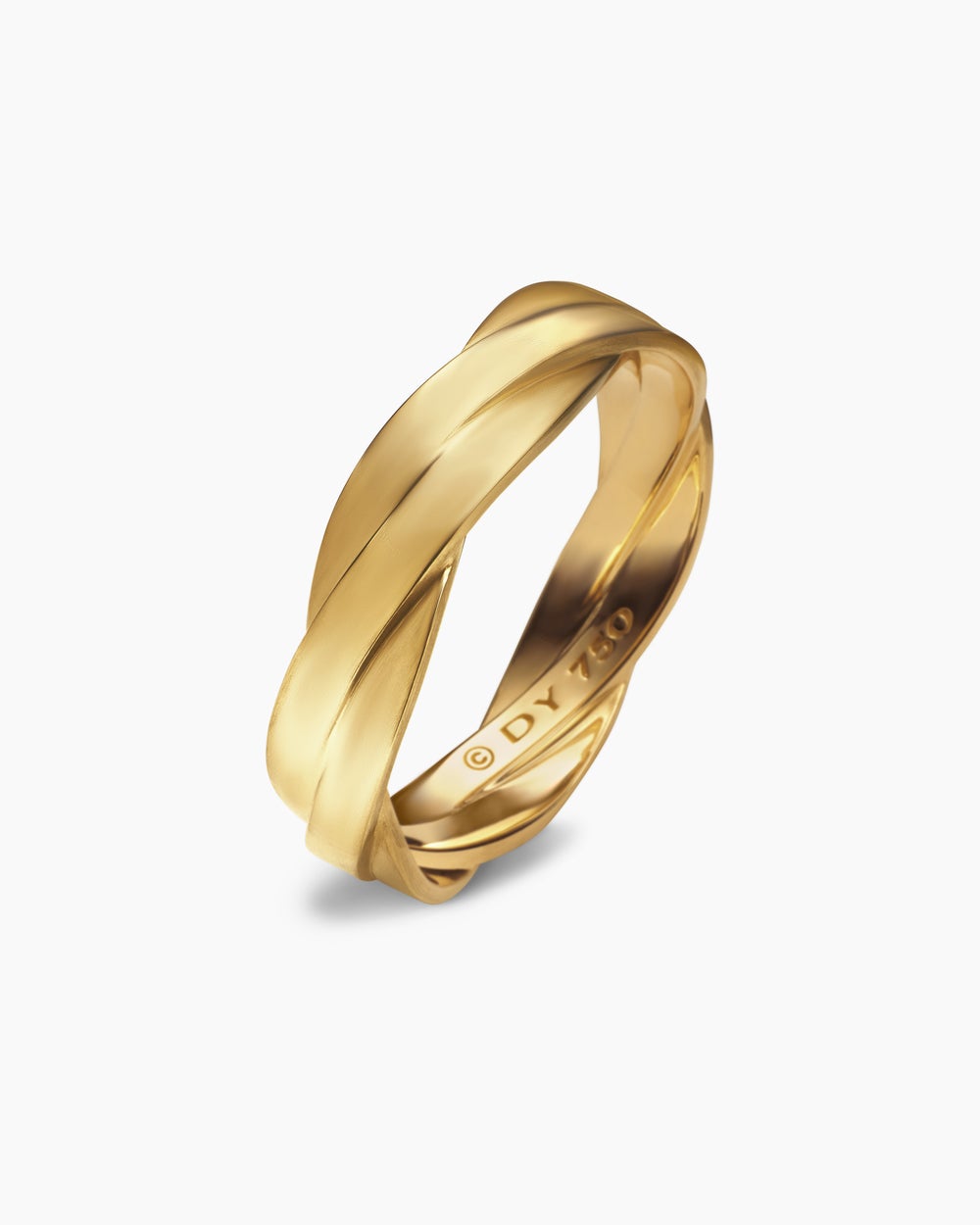 Mens DY Helios Band Ring in 18K Yellow Gold, 6mm