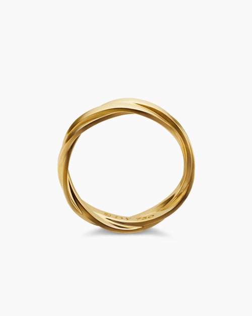 Mens DY Helios™ Band Ring in 18K Yellow Gold, 6mm