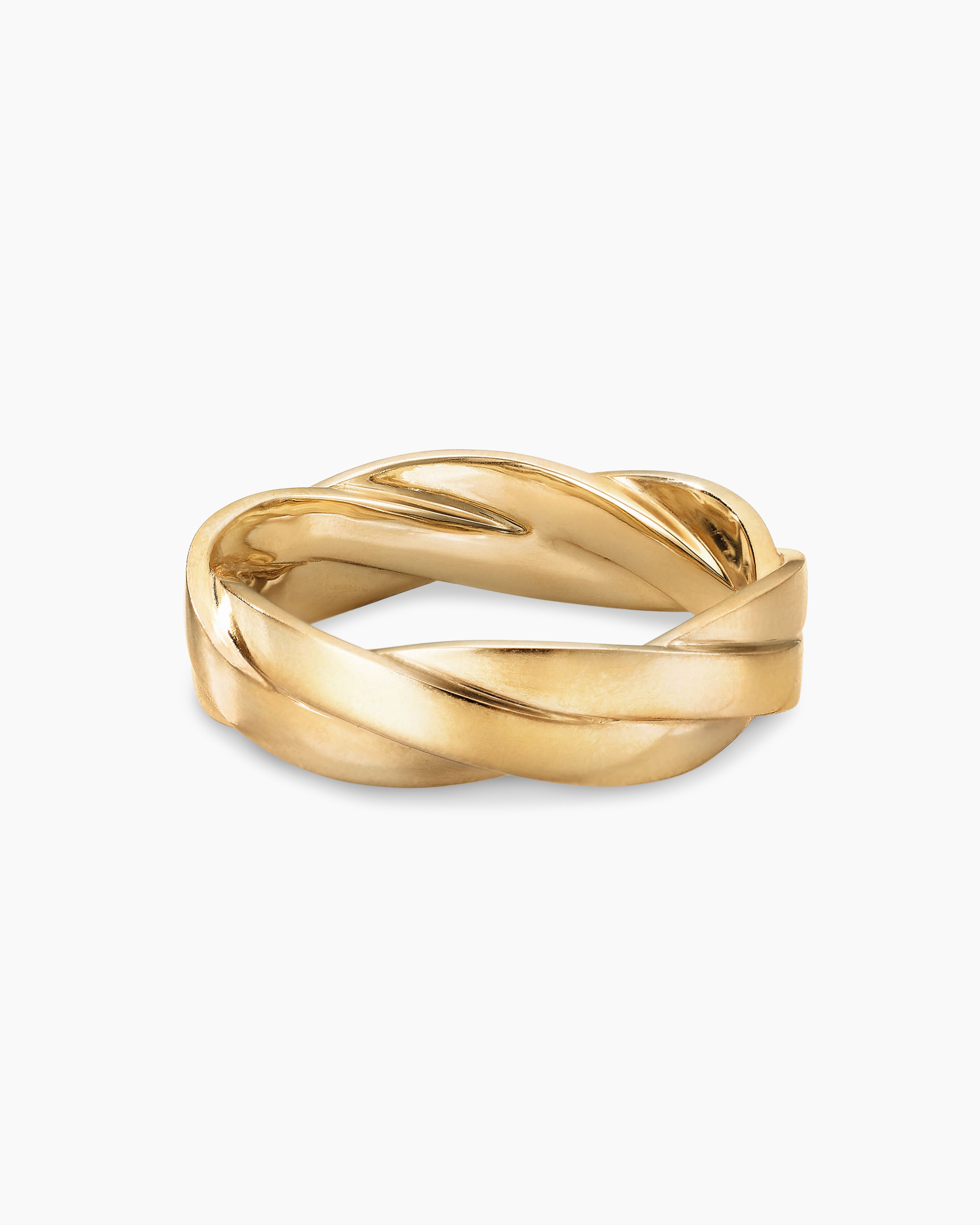 18 karat yellow gold wedding rings with shiny finish with 0.05 ct diam -  Itai Diamonds