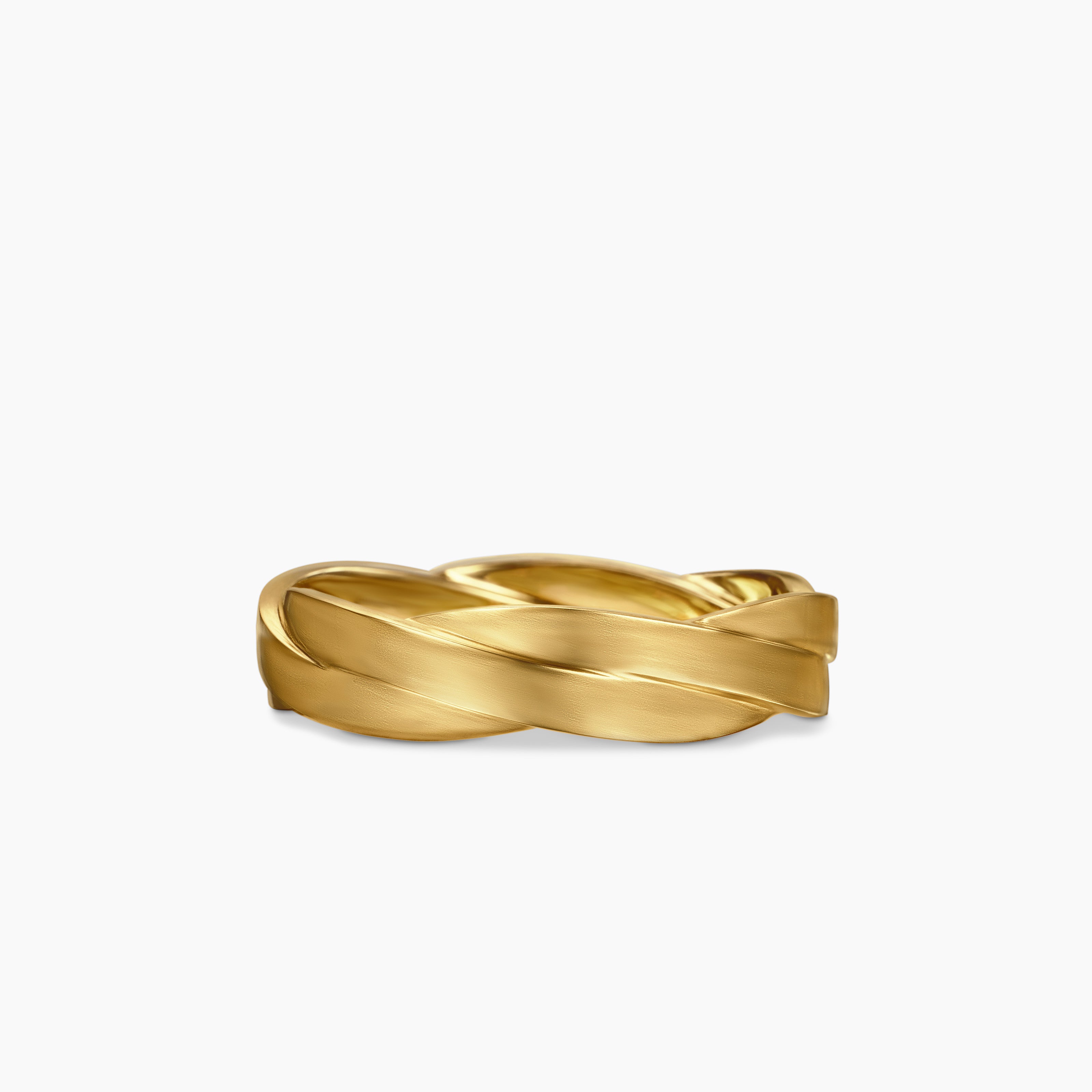 Mens DY Helios Band Ring in 18K Yellow Gold, 6mm