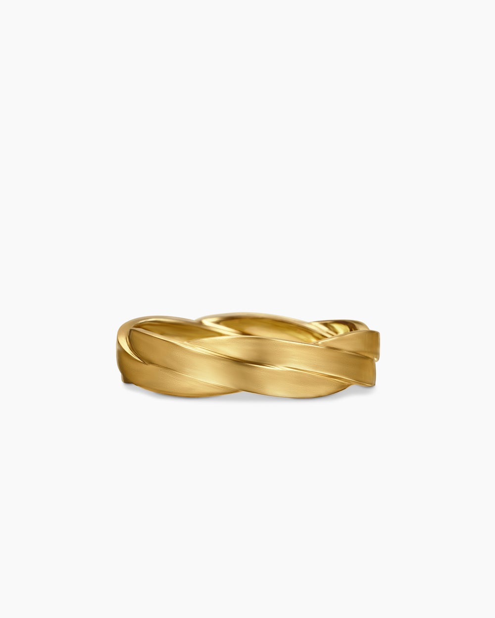 Mens DY Helios Band Ring in 18K Yellow Gold, 6mm