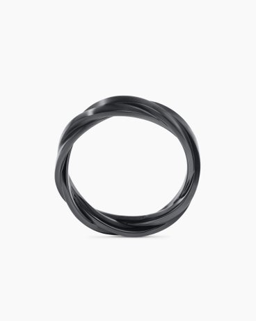 DY Helios™ Band Ring in Black Titanium, 6mm
