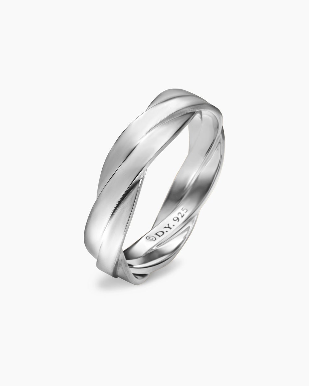 Anneau DY Helios en argent sterling, 6 mm hommes