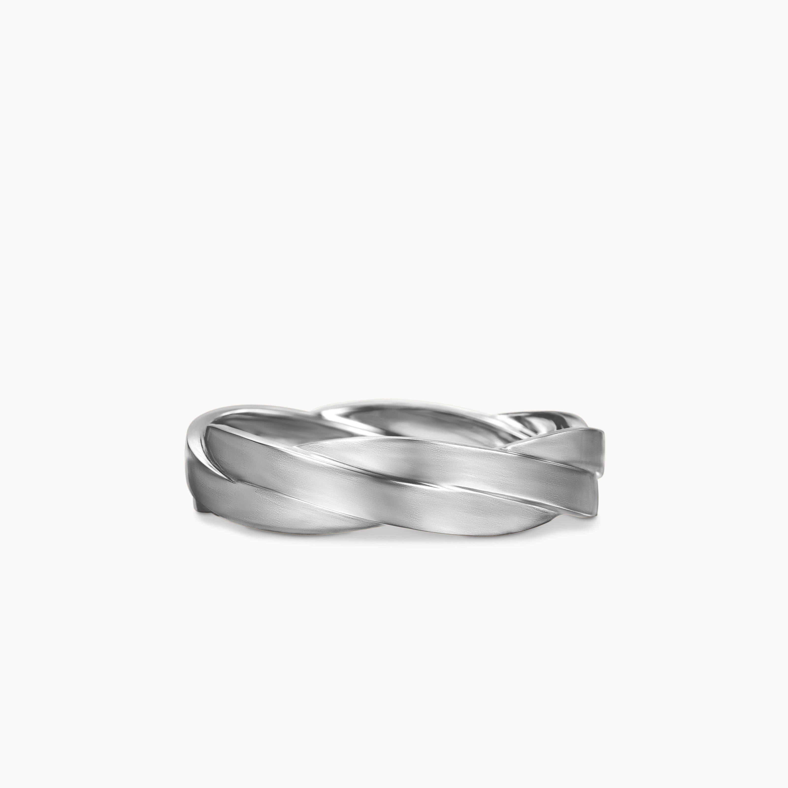 Mens DY Helios Band Ring in Sterling Silver, 6mm