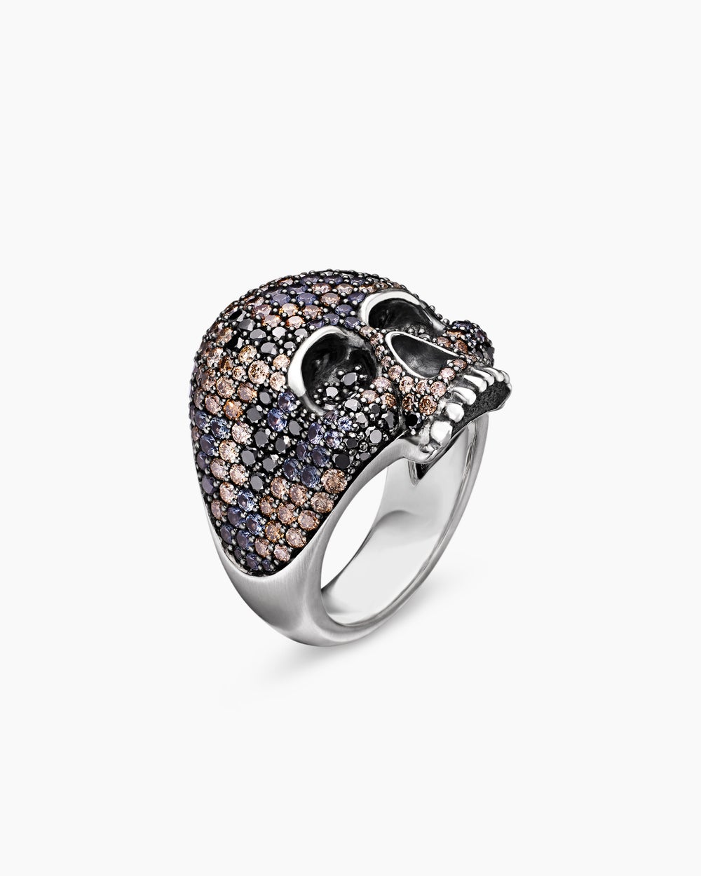 Bague en forme de crâne Memento Mori en argent sterling, 26 mm hommes