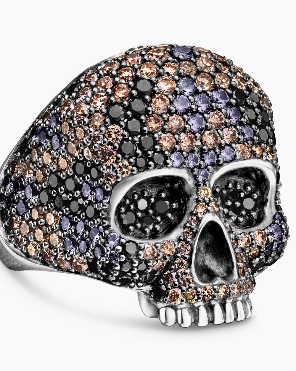 Bague en forme de crâne Memento Mori en argent sterling, 26 mm hommes