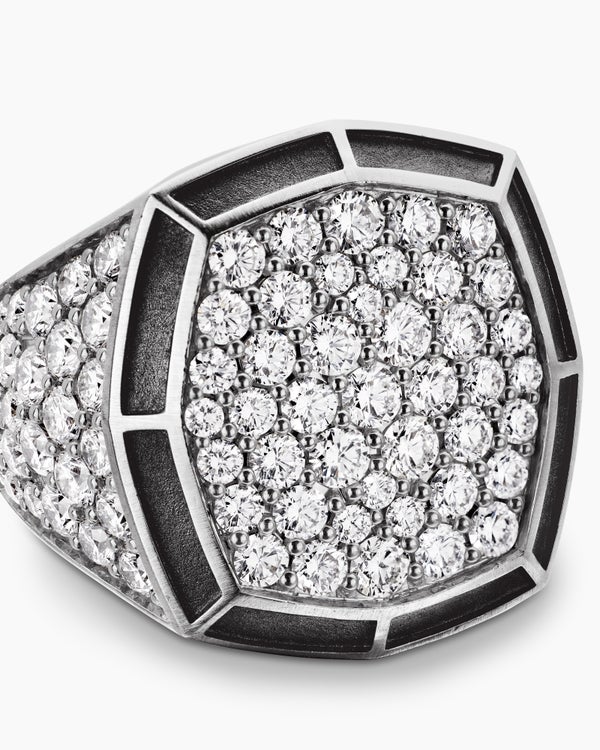 Streamline Bold Signet Ring in Sterling Silver, 23.4mm