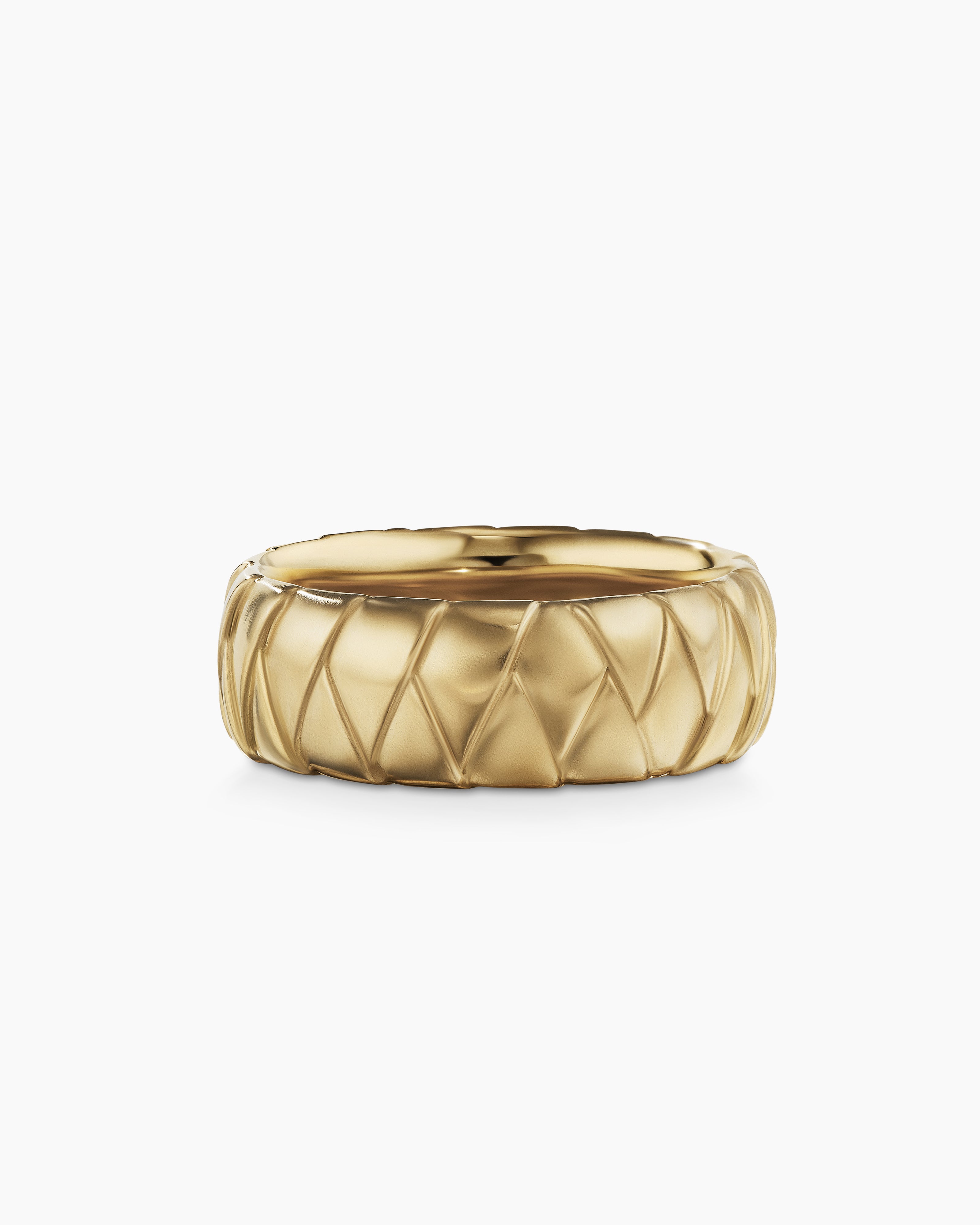 David Yurman Men's 18K Yellow Gold Wrap Band Ring - Gold - Size 10