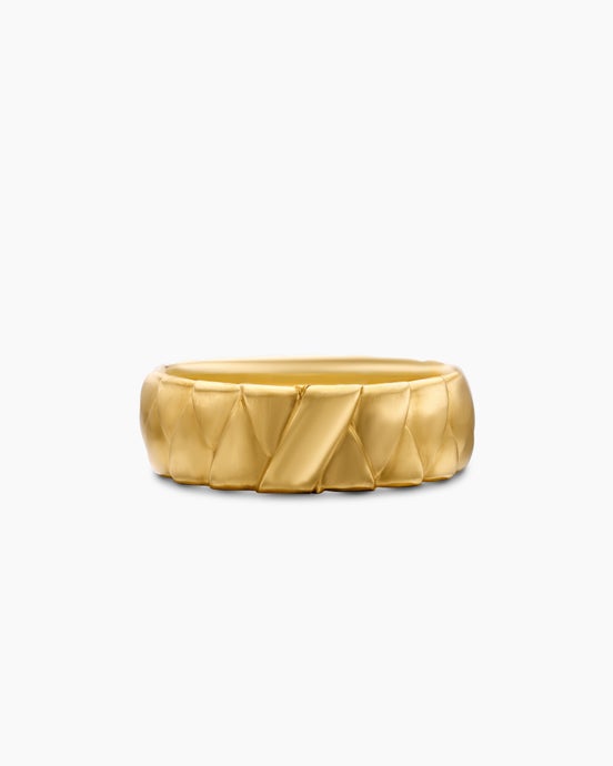 Cairo Wrap Band Ring in 18K Yellow Gold, 8mm