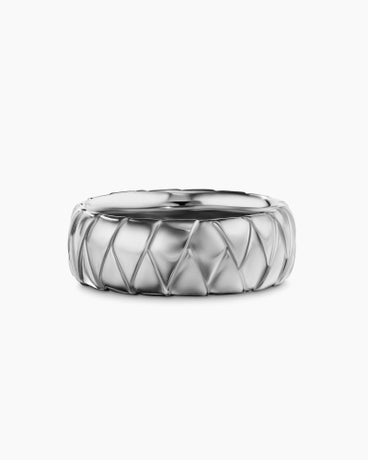 Cairo Wrap Band Ring in Sterling Silver, 8mm
