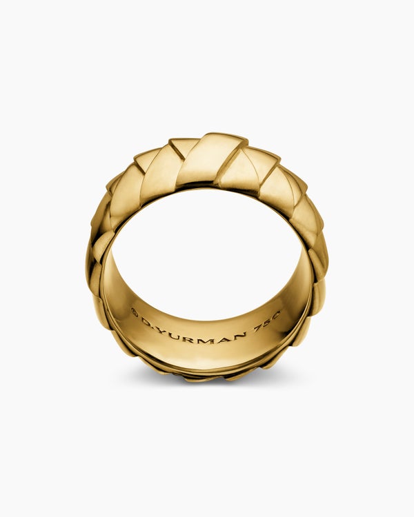 Cairo Wrap Band Ring in 18K Yellow Gold, 12mm