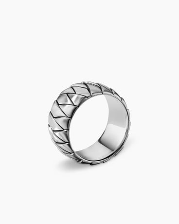 Cairo Wrap Band Ring in Sterling Silver, 12mm