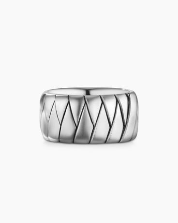 Cairo Wrap Band Ring in Sterling Silver, 12mm