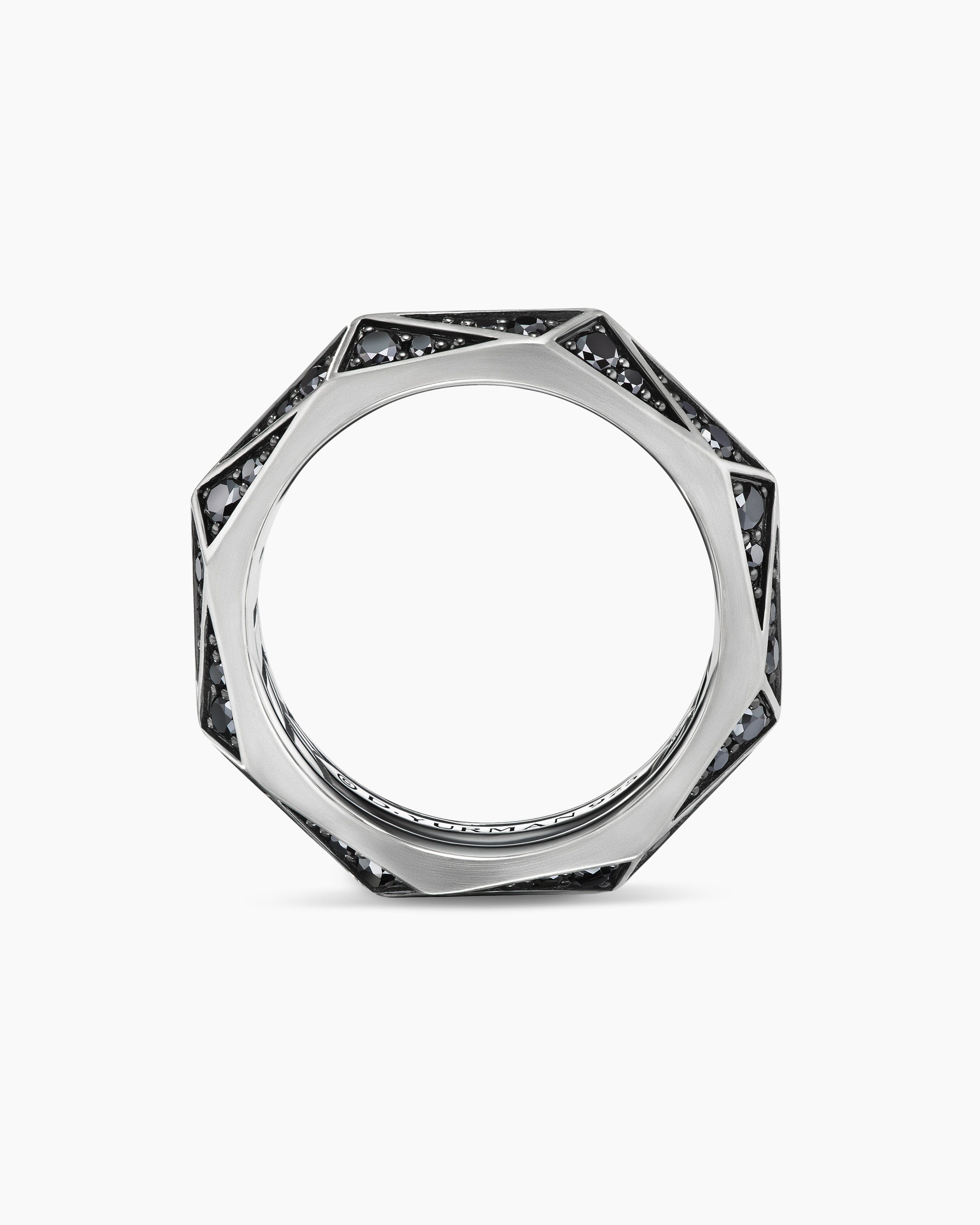 B & Iya Faceted Sterling Silver Ring