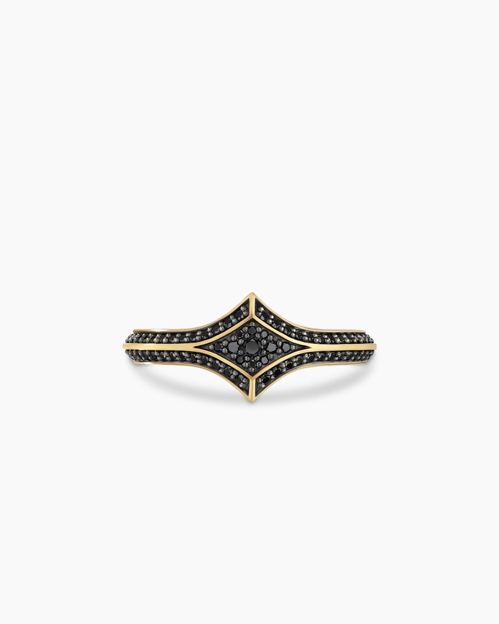 Mens Armory Stack Ring in 18K Yellow Gold, 10.8mm