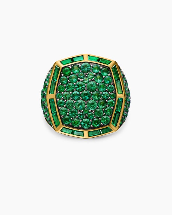 Streamline Signet Ring in 18K Yellow Gold, 25mm