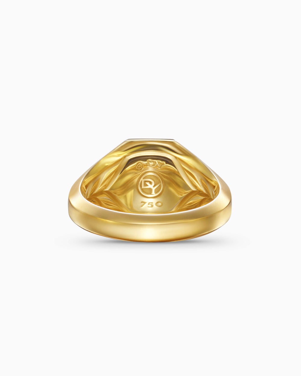 Chevalière Streamline en or jaune 18 carats, 14 mm hommes