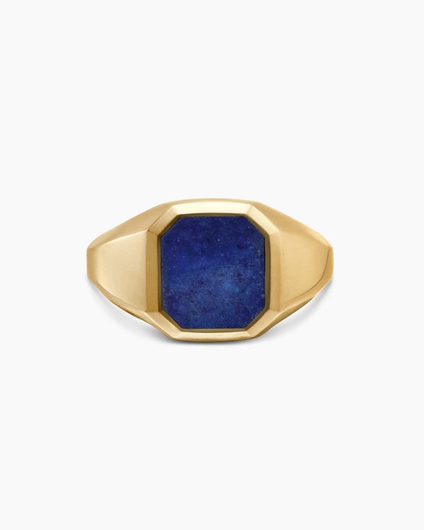 Streamline Signet Ring in 18K Yellow Gold, 14mm