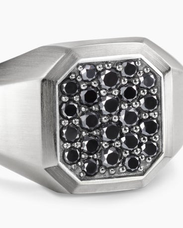 Streamline Signet Ring in Sterling Silver, 14mm