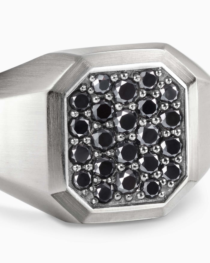 Mens Streamline Signet Ring in Sterling Silver, 14mm | David Yurman