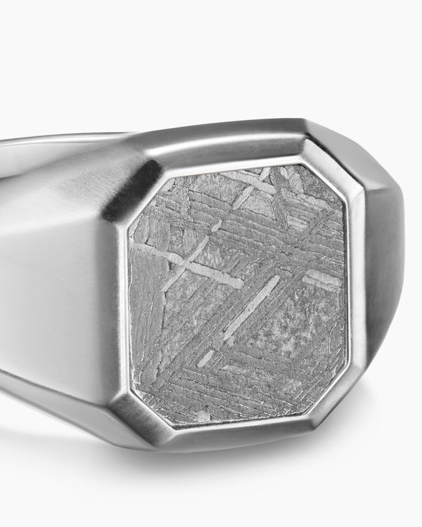 Streamline Signet Ring in Sterling Silver, 14mm