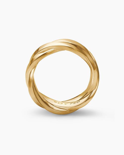 Mens DY Helios Band Ring in 18K Yellow Gold, 9mm