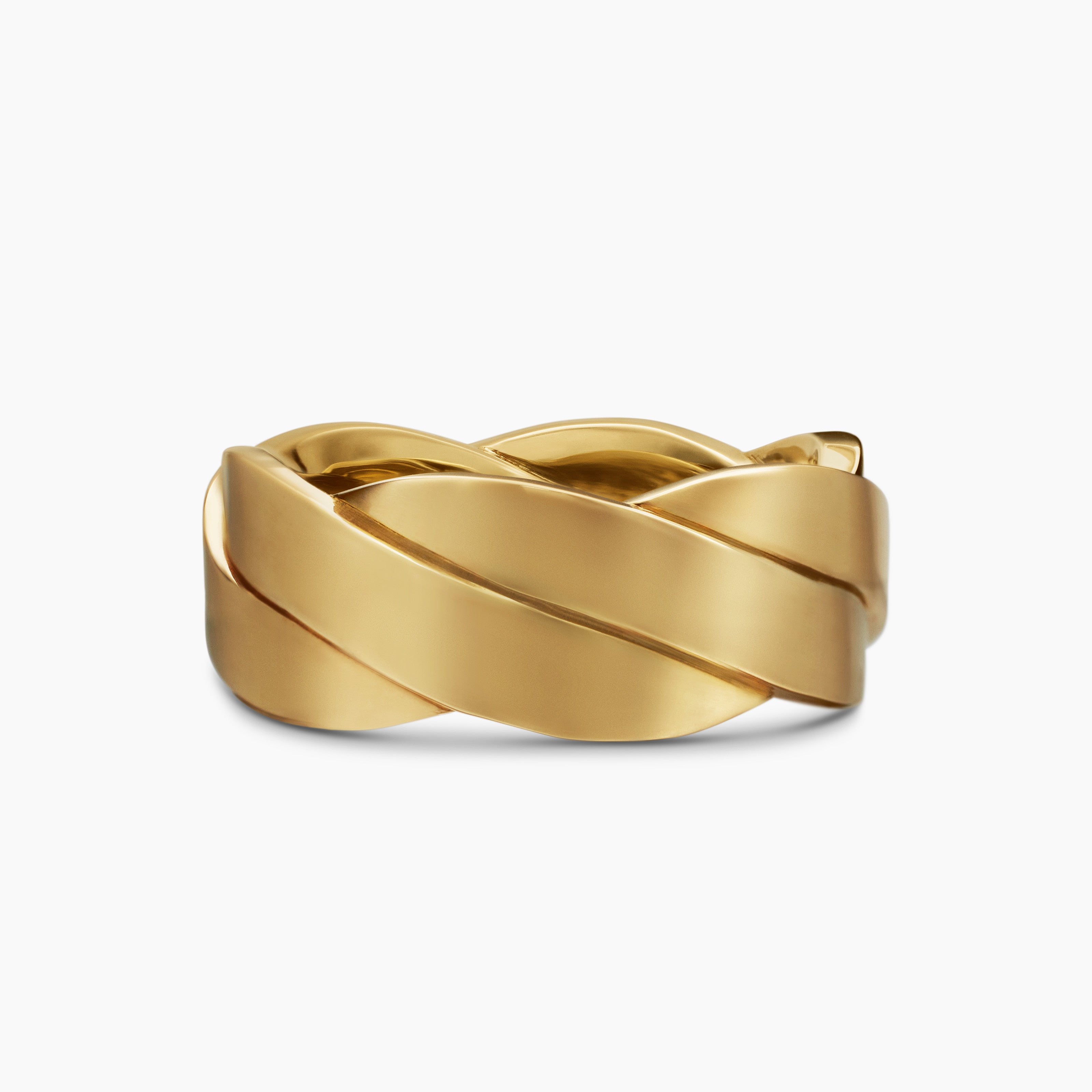 Mens DY Helios Band Ring in 18K Yellow Gold, 9mm