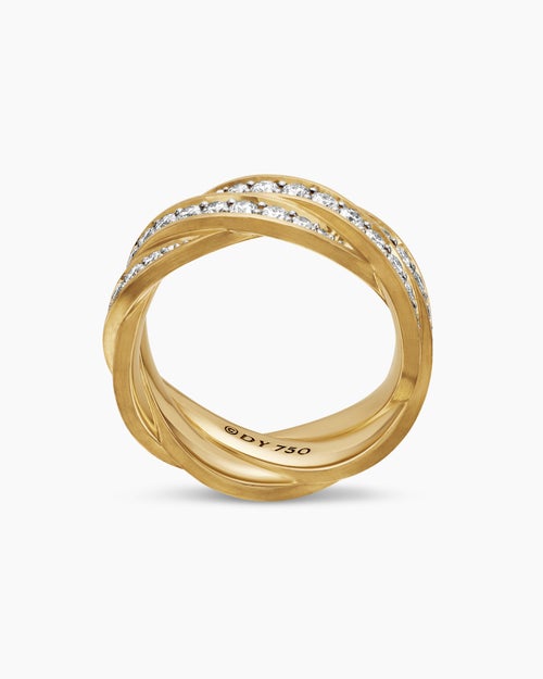 Mens DY Helios Band Ring in 18K Yellow Gold, 9mm