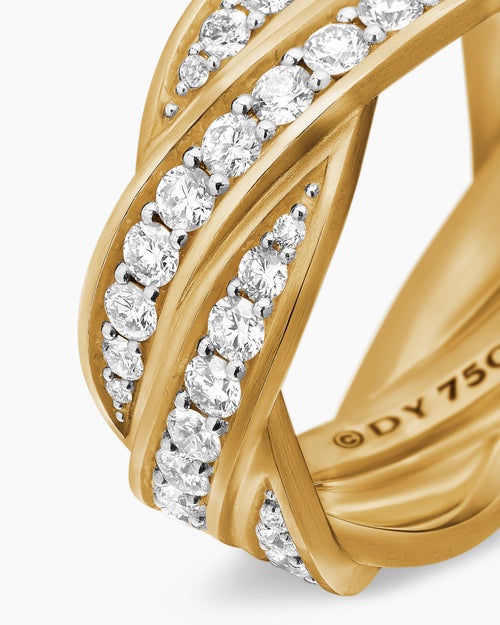 Mens DY Helios Band Ring in 18K Yellow Gold, 9mm