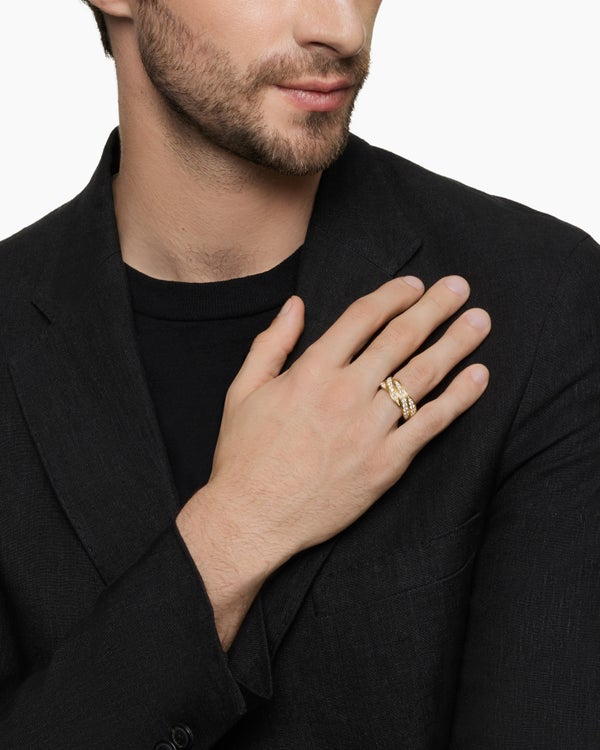 DY Helios Band Ring in 18K Yellow Gold, 9mm