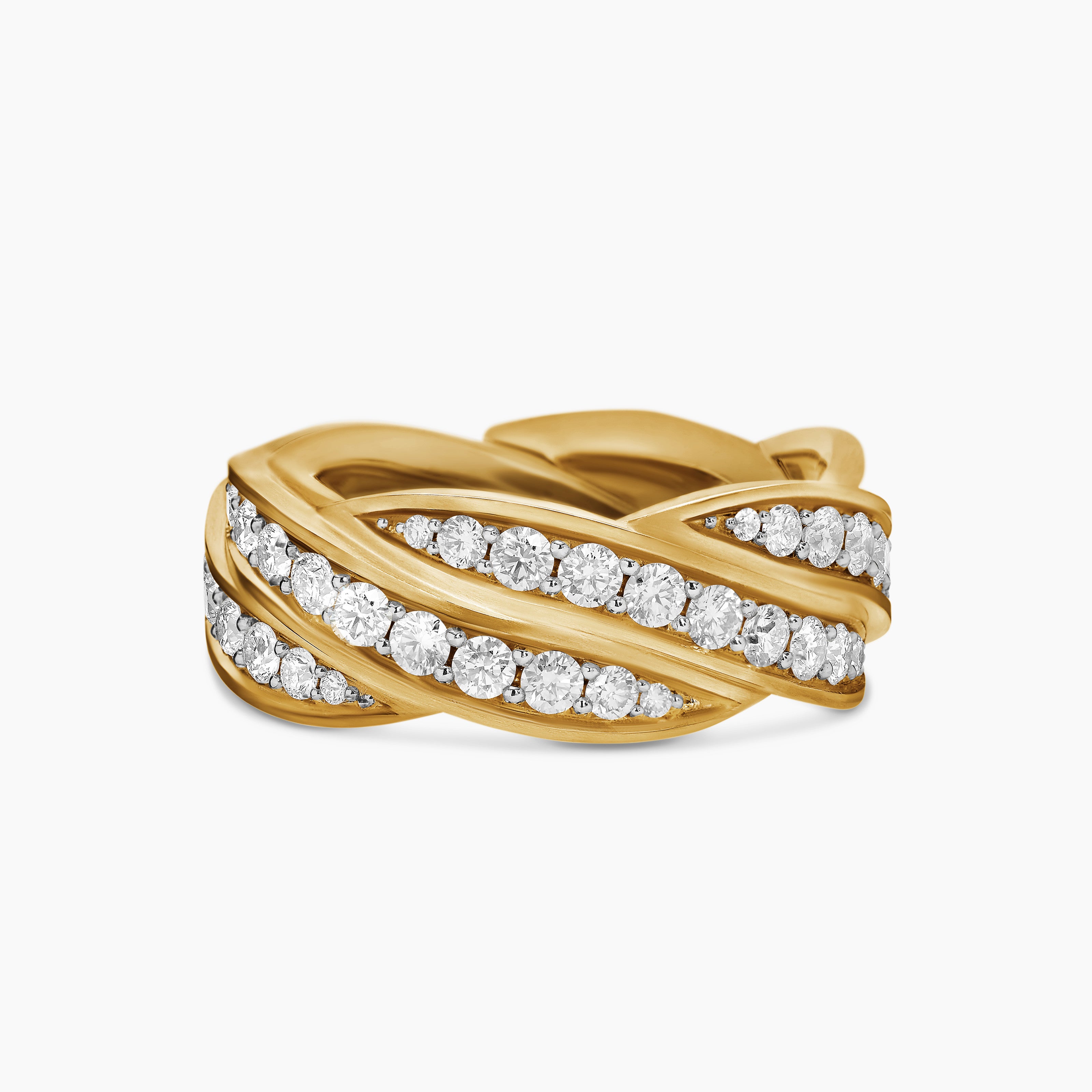 Mens DY Helios Band Ring in 18K Yellow Gold, 9mm