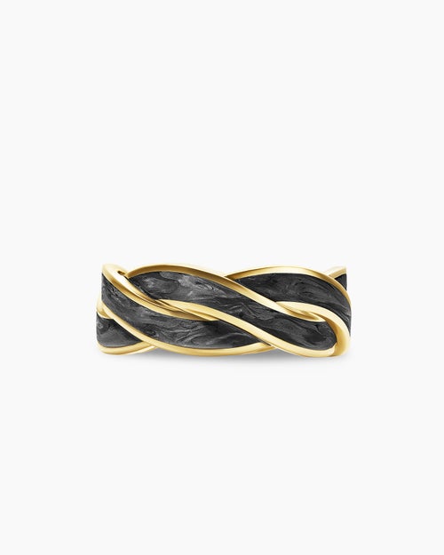 Mens DY Helios Band Ring in 18K Yellow Gold, 9mm