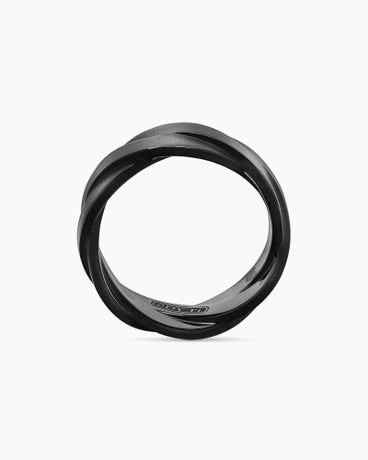 DY Helios™ Band Ring in Black Titanium, 9mm