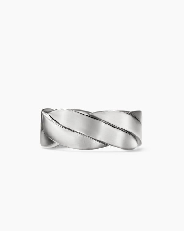 Bague bande de DY Helios en argent sterling, 9 mm
