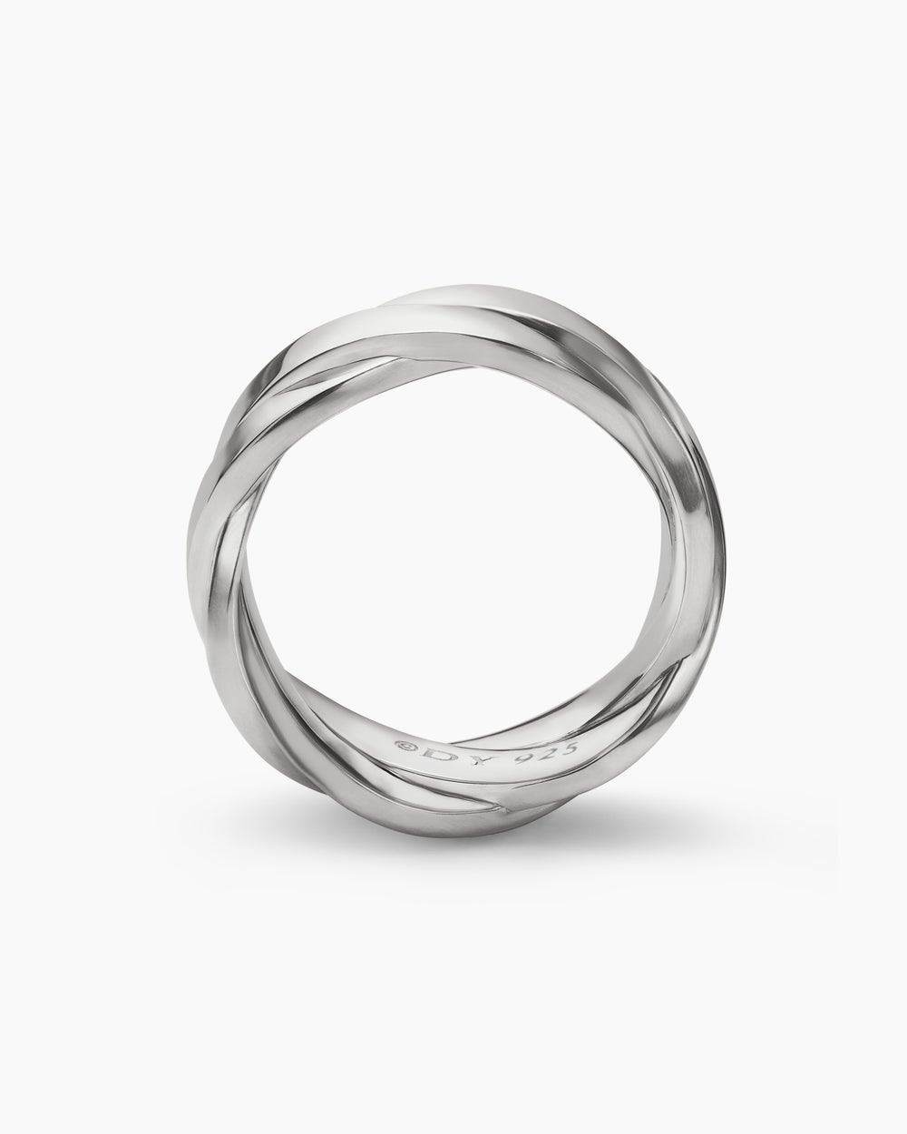 Mens DY Helios Band Ring in Sterling Silver, 9mm