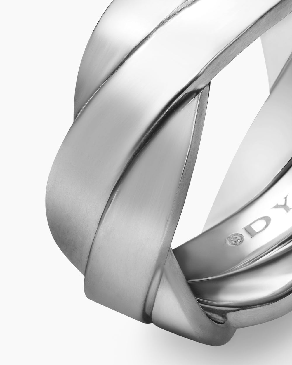 Mens DY Helios Band Ring in Sterling Silver, 9mm